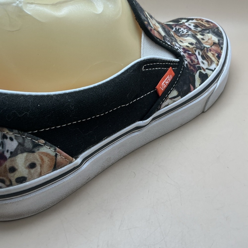 Vans X ASPCA Puppy Dog Faces Classic Slip Ons Men's 8.5 Women's 10 - Picture 3 of 16